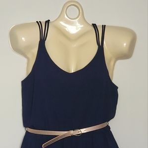 by&by Juniors Navy Dress Sleeveless Size Small